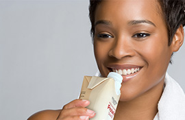 Woman Drinking Shake